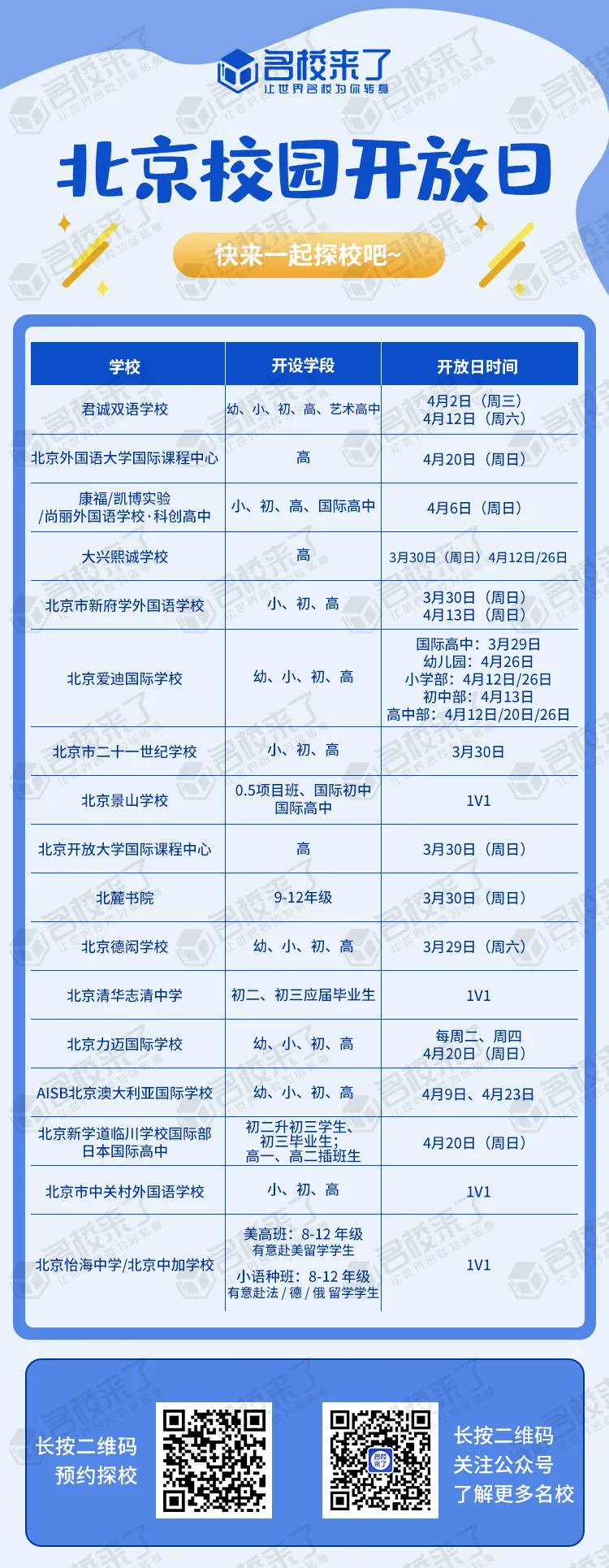 北京国际学校-4月份开放日