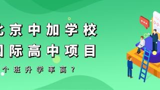 北京中加学校国际高中项目哪个班升学率高?