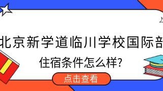 北京新学道临川学校国际部住宿条件怎么样?