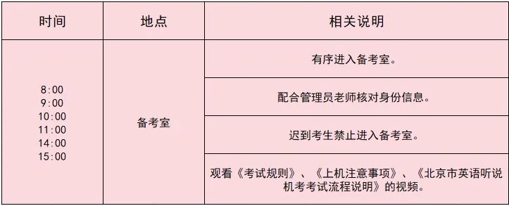 开考前30分钟