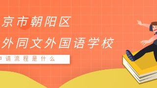 北京市朝阳区北外同文外国语学校申请流程是什么？