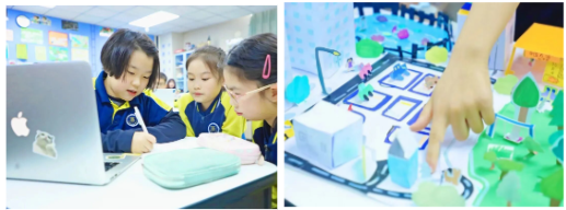 早在上学期,新府学就前瞻性地开设了 AI 与各学科融合的创新课程