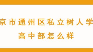北京市通州区私立树人学校高中部怎么样?
