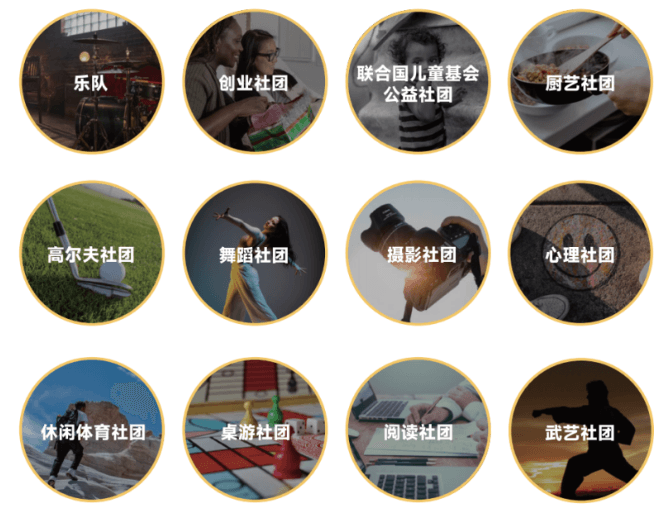 学校的所有社团都由学生自发成立,学校和老师给予支持和指导