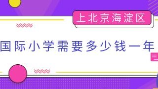 上北京海淀区国际小学需要多少钱一年？