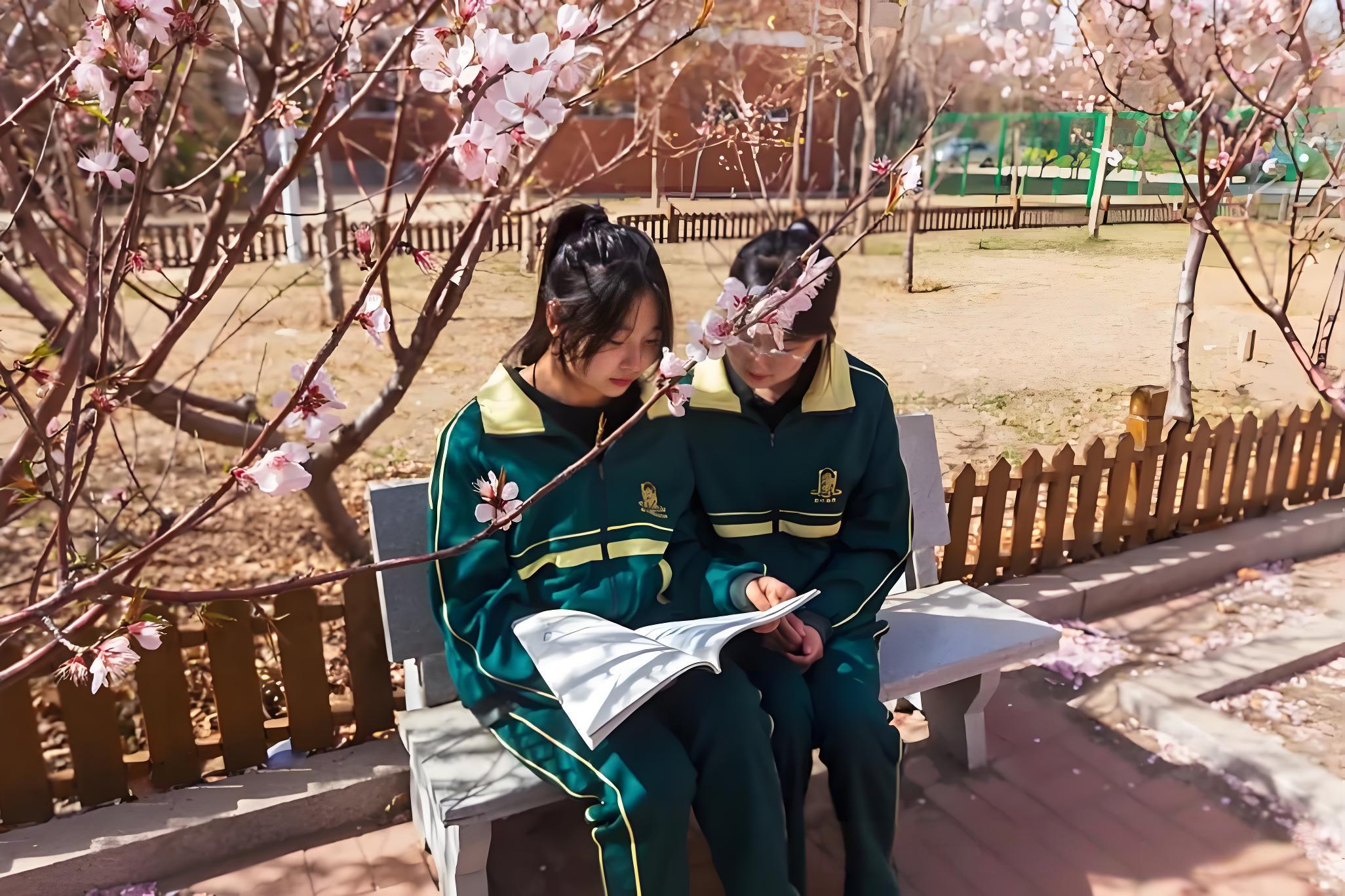 女生校服的款式就更多变啦 ,有时候是西式连衣裙