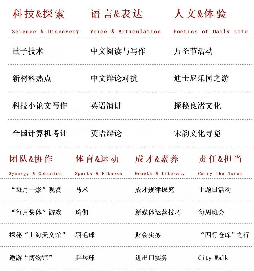拓展+社团课