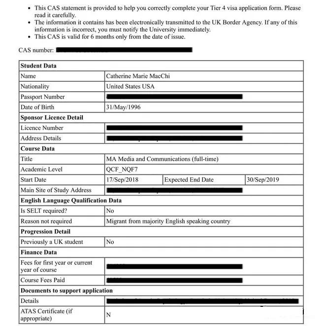 在发放正式CAS之前,学校会根据申请人提供的信息做CAS Pre