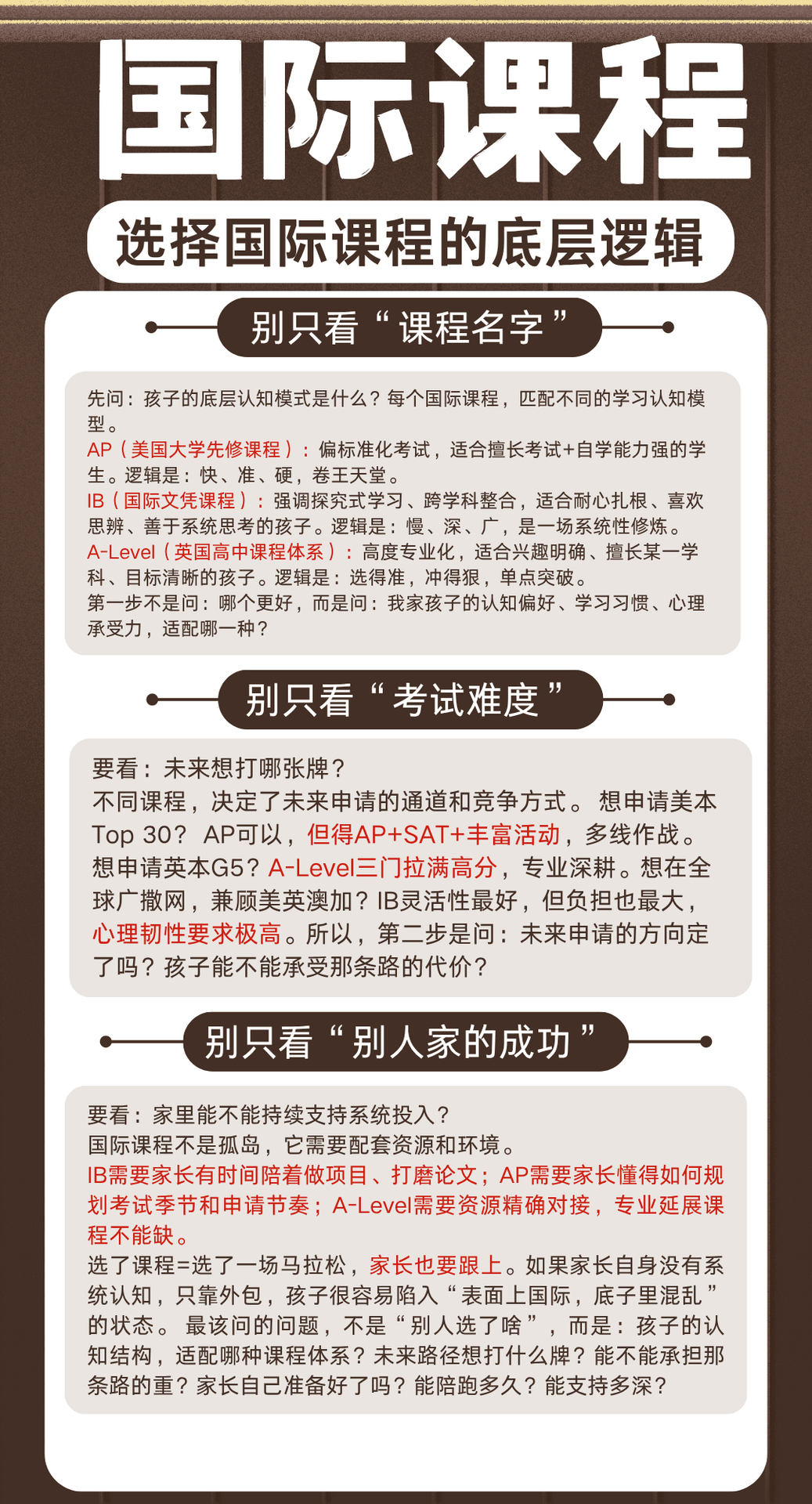 国际课程到底怎么选?