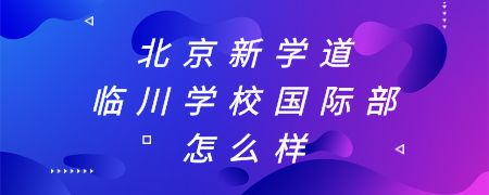 北京新学道临川学校国际部怎么样?