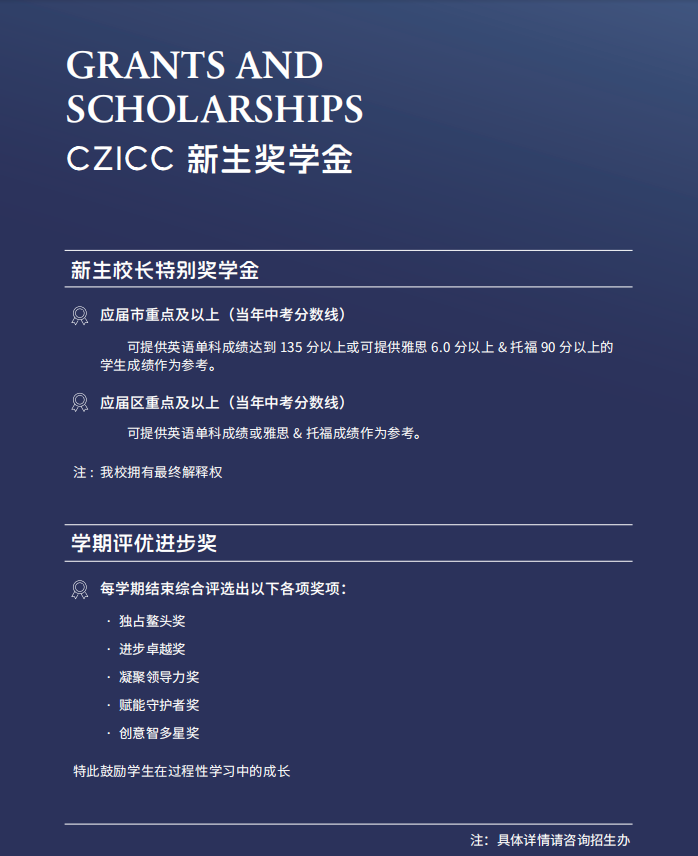 8、奖学金设置