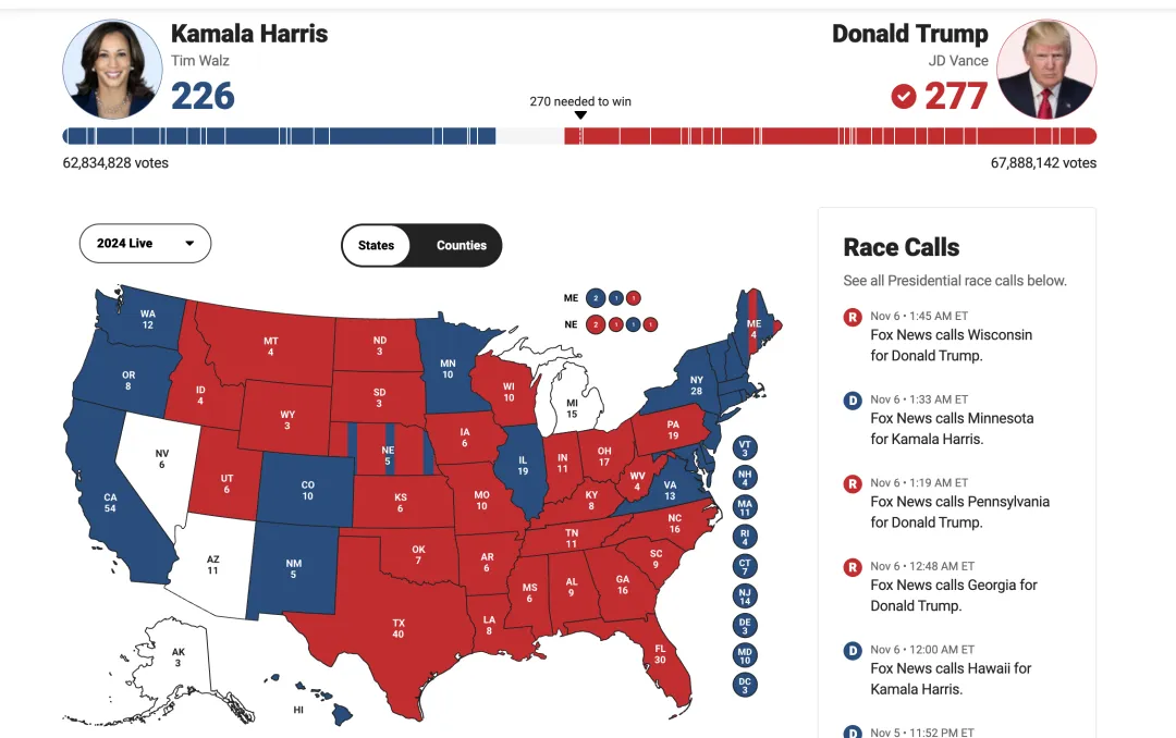 The US election in turmoil