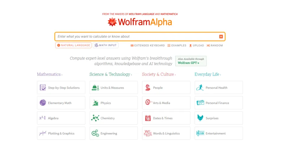 WolframAlpha