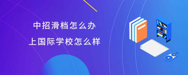 中招滑档怎么办?上国际学校怎么样?