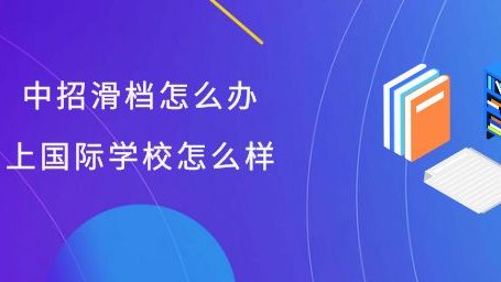 中招滑档怎么办?上国际学校怎么样?