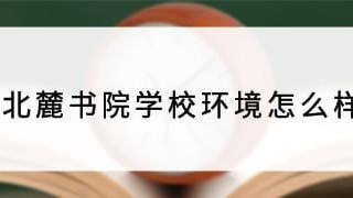 北麓书院学校环境怎么样？