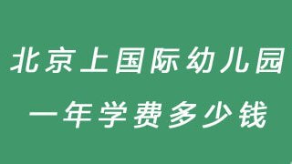 北京上国际幼儿园一年学费多少钱?