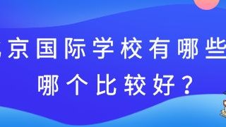 北京国际化学校有哪些？哪个比较好?