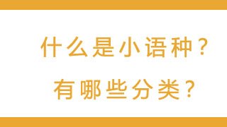 什么是小语种?有哪些分类?
