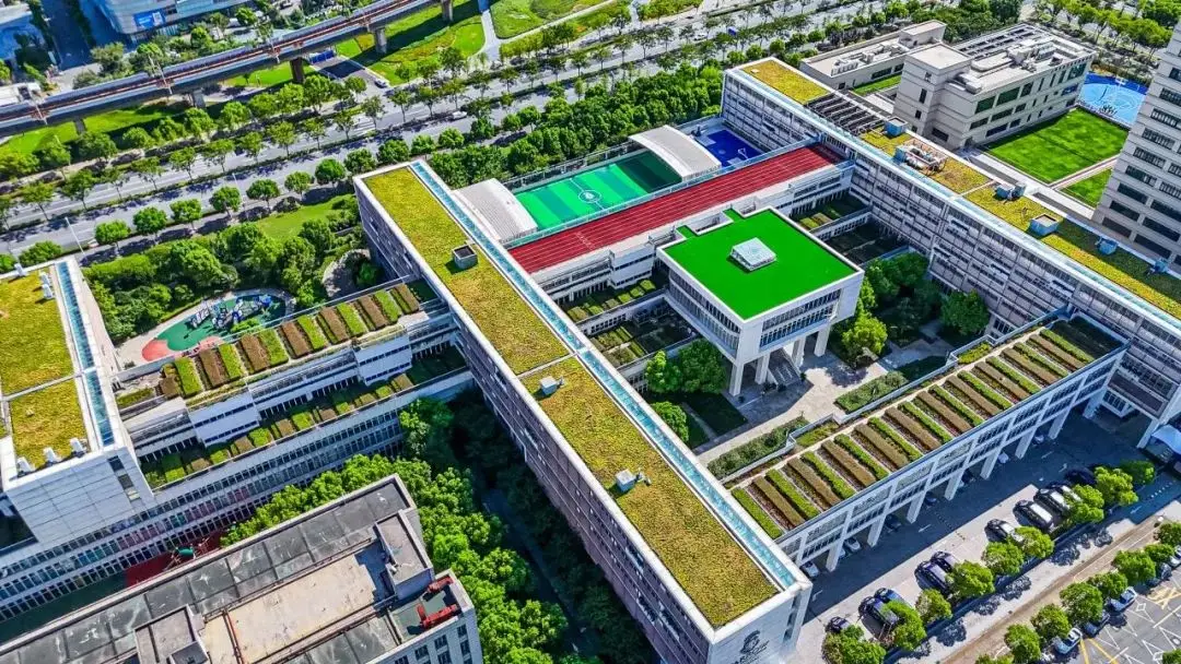 校园内近40%的区域被绿色植被和花卉覆盖(图 2)