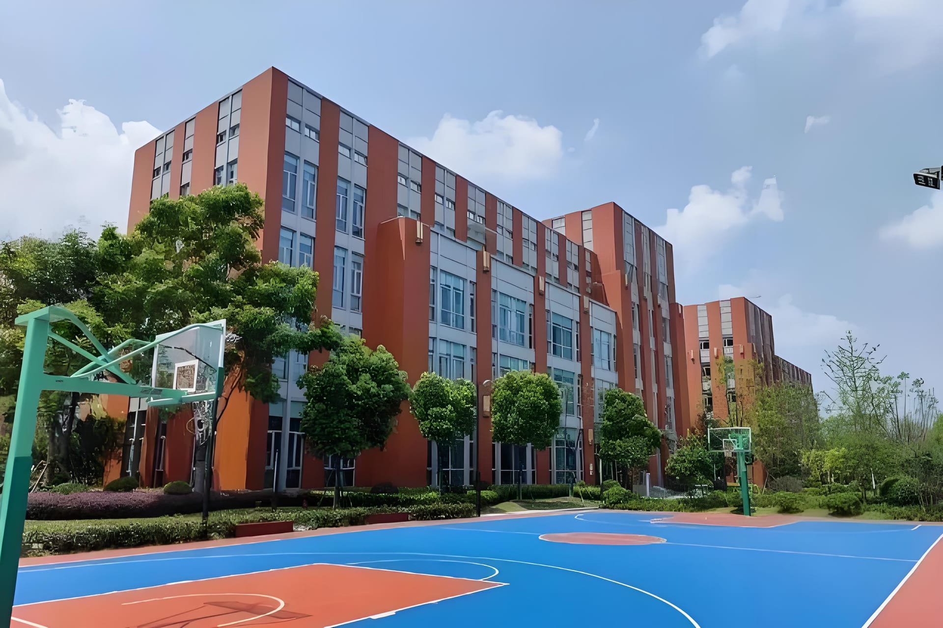 学校环境美美的,各种设施也都非常先进