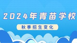 2024年青苗学校秋季招生变化