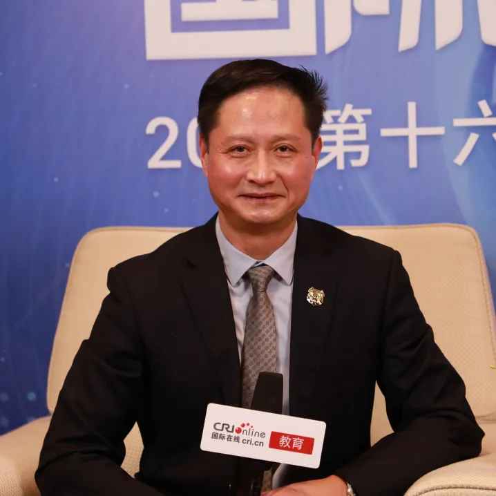 校长访谈现场